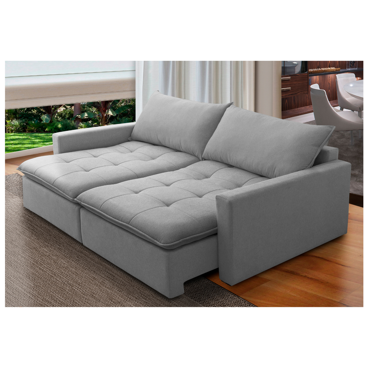 Sofá Capri Cama Retráctil doble Gris