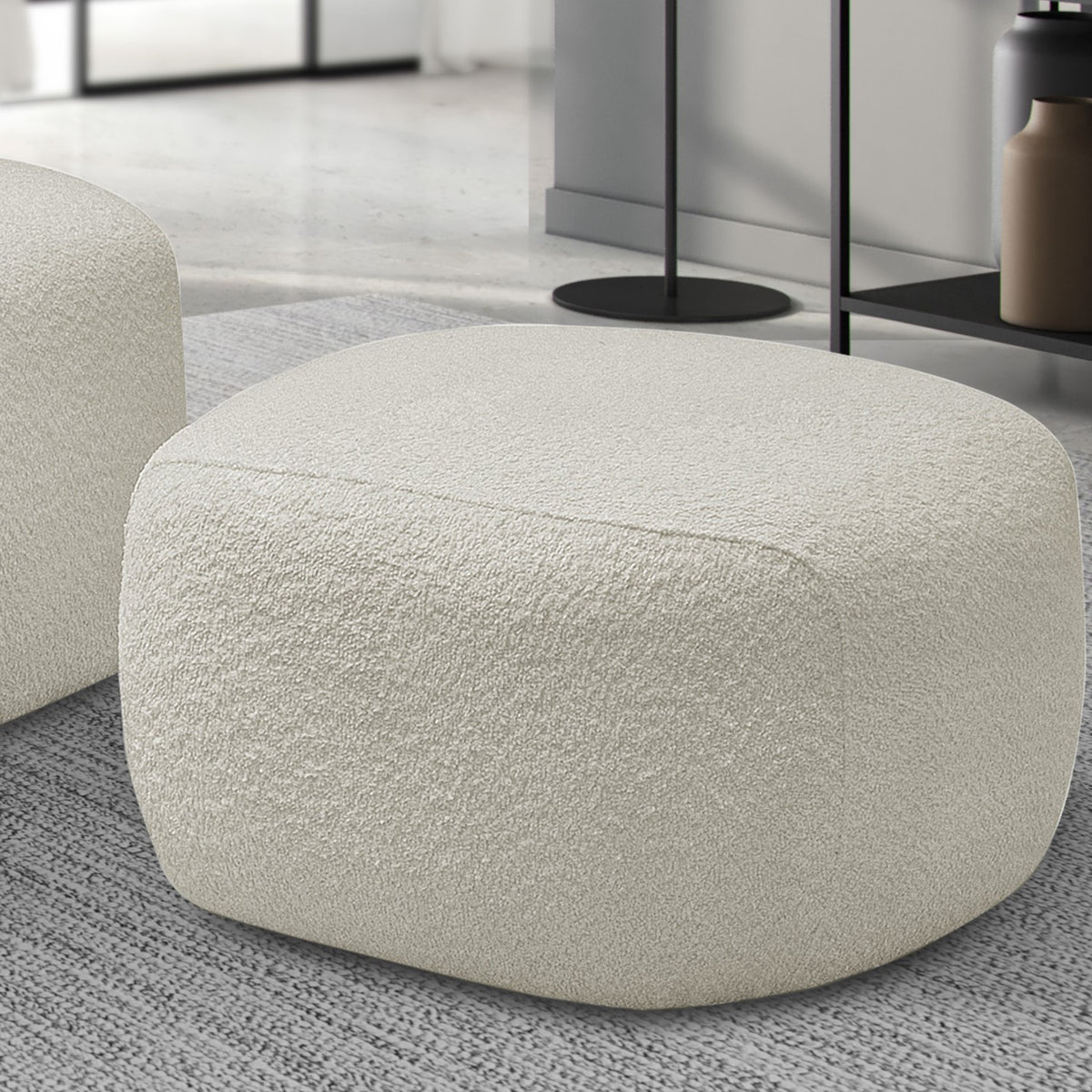 Puff Chandon Bouclé