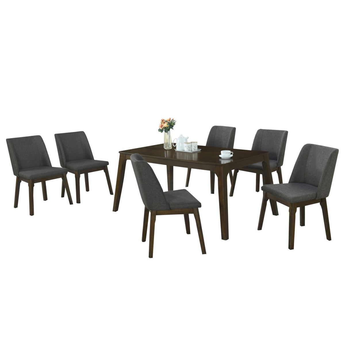 Set de comedor 6 sillas Monet Gris