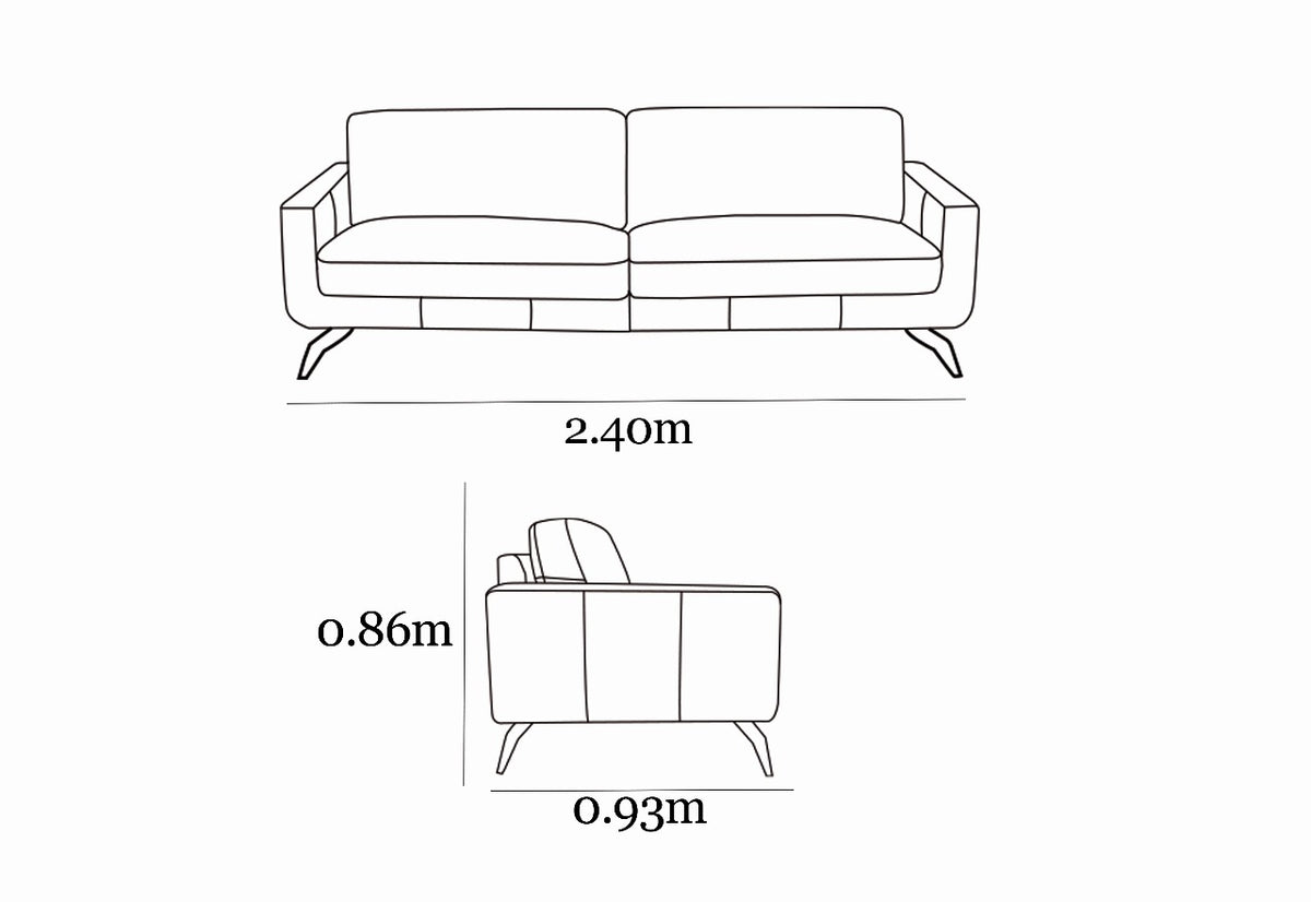 Sofa Trivento Cuero Beige