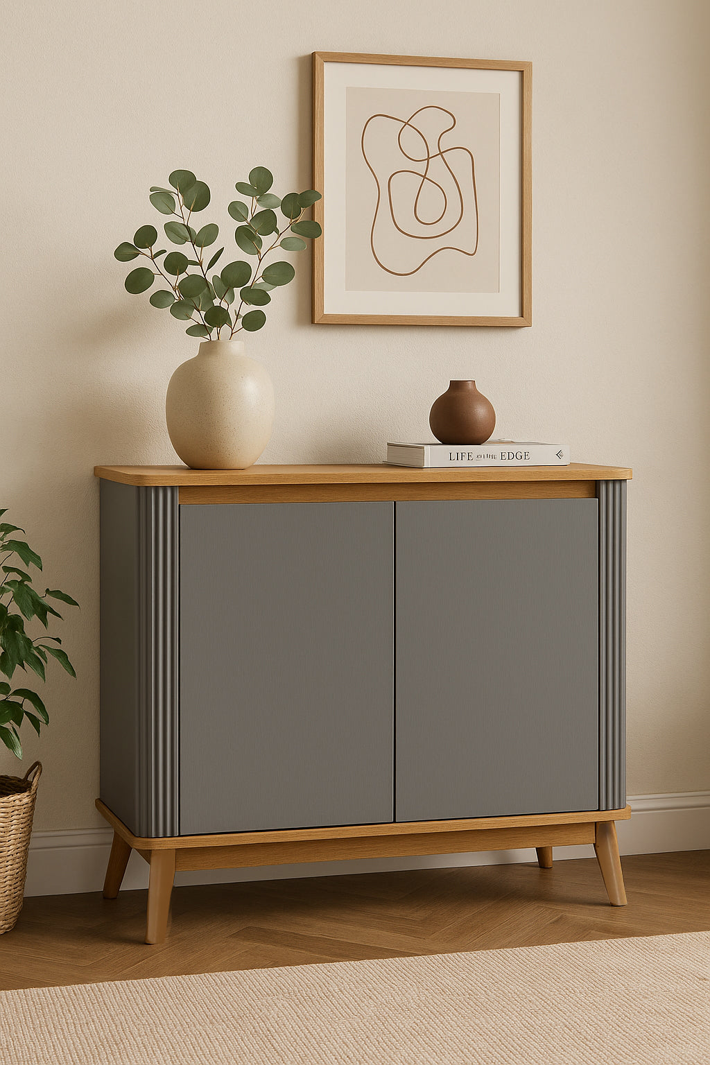 Buffet Sara 2 Puertas Gris