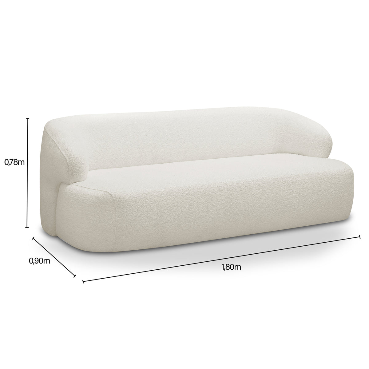 Sofá 3 cuerpos Chandon Beige